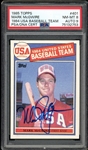 1985 Topps #401 Mark McGwire 1984 USA Baseball Team PSA/DNA 8 NM-MT AUTO 9