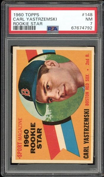 1960 Topps #148 Carl Yastrzemski Rookie Star PSA 7 NM