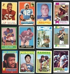 1955-89 Football Rookie Card Shoebox Lot With Stars And HOFers