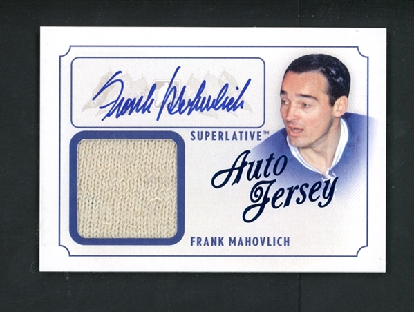 2013 Leaf In The Game Superlative Auto Jersey #AJ-FM Frank Mahovlich