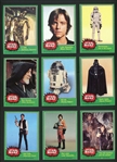 1977 Topps Star Wars Series 4 Green Border Higher Grade Partial Set 48/66 With Stickers 7/11 With Duplicates