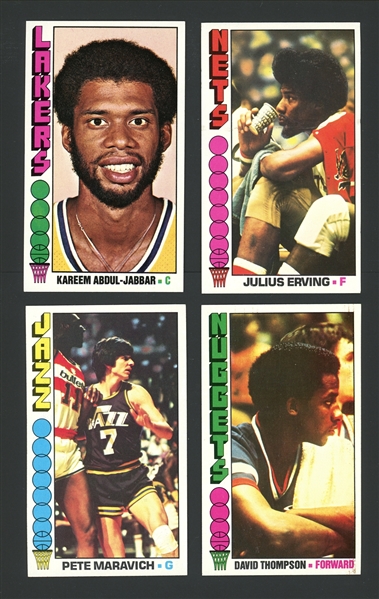 1976 Topps Basketball Complete Set With Stars HOFers And Duplicates