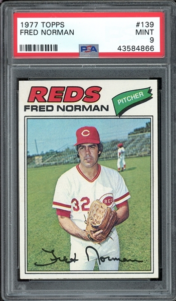 1977 Topps #139 Fred Norman PSA 9 MINT