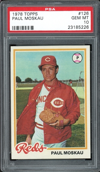 1978 Topps #126 Paul Moskau PSA 10 GEM MINT 