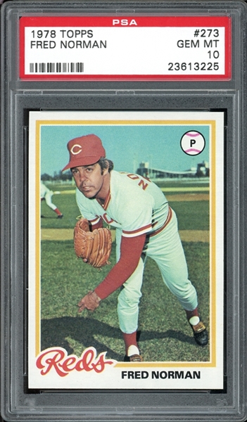 1978 Topps #273 Fred Norman PSA 10  GEM MINT