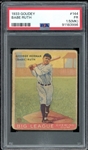 1933 Goudey #144 Babe Ruth PSA 1.5 FAIR (MK)