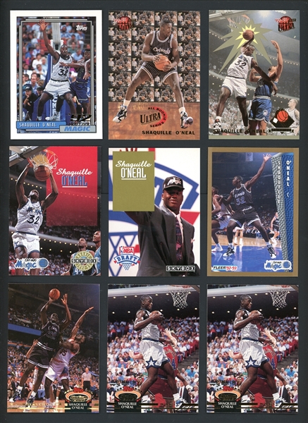 1990s Shaquille ONeal Shoebox Lot With Rookies Inserts