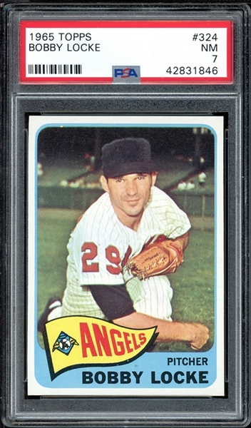 1965 Topps #324 Bobby Locke PSA 7 NM