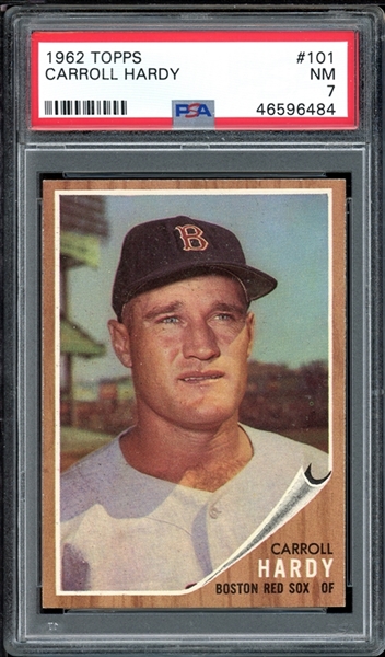 1962 Topps #101 Carroll Hardy PSA 7 NM