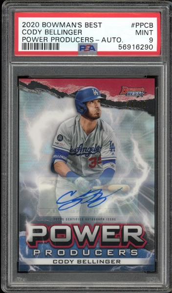 2020 Bowmans Best Power Producers #PPCB Cody Bellinger Autograph (14/99) PSA 9 MINT