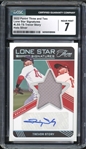 2022 Panini Three And Two Lone Star Signatures #LSS-TS Trevor Story Holo Silver (16/49) CGC 7 NM AUTO 10