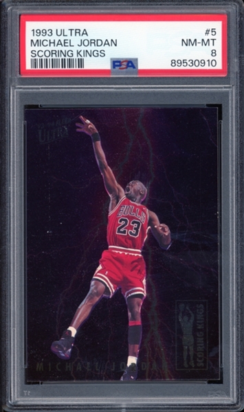 1993 Ultra Scoring Kings #5 Michael Jordan PSA 8 NM-MT 