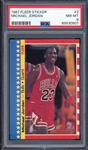 1987 Fleer Sticker #2 Michael Jordan PSA 8 NM-MT