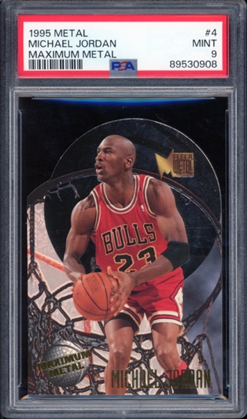 1995 Metal Maximum Metal #4 Michael Jordan PSA 9 MINT