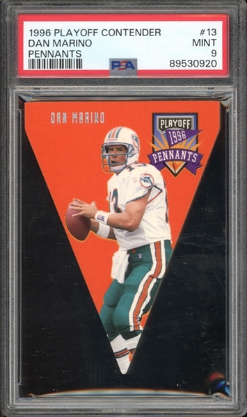 1996 Playoff Contender Pennants #13 Dan Marino PSA 9 MINT