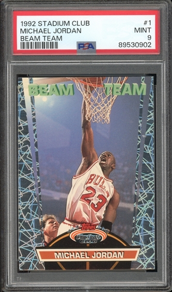 1992 Stadium Club Beam Team #1 Michael Jordan PSA 9 MINT