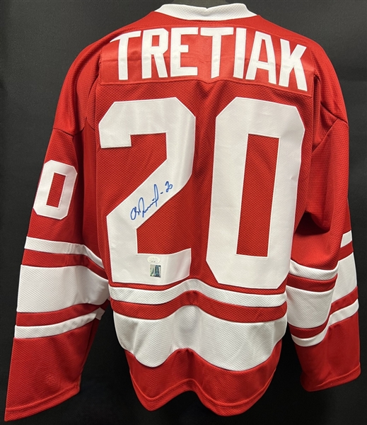 Vladislav Tretiak CCCP USSR Signed Jersey JSA Authenticated