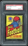 1981 Topps Football Wax Pack PSA 7 NM
