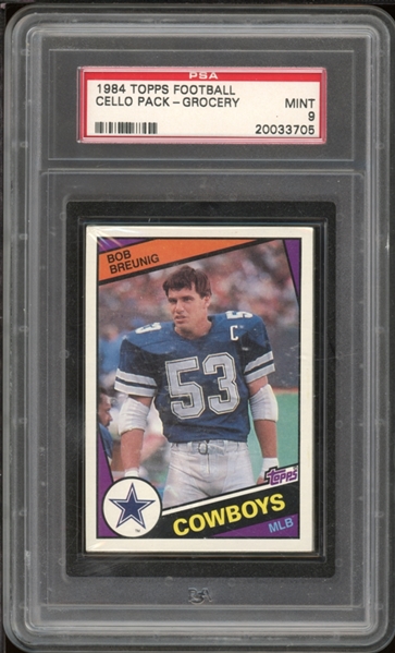 1984 Topps Football Cello Pack - Grocery PSA 9 MINT