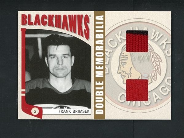 2005 In The Game Double Memorabilia Gold /20 #UDM-03 Frank Brimsek