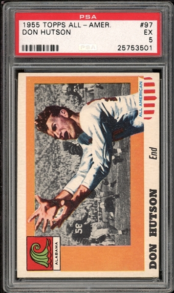 1955 Topps All-American #97 Don Hutson PSA 5 EX