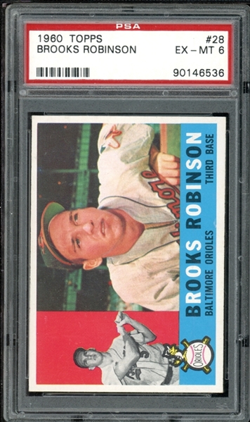 1960 Topps #28 Brooks Robinson PSA 6 EX-MT