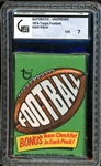 1974 Topps Football Wax Pack GAI 7 NM