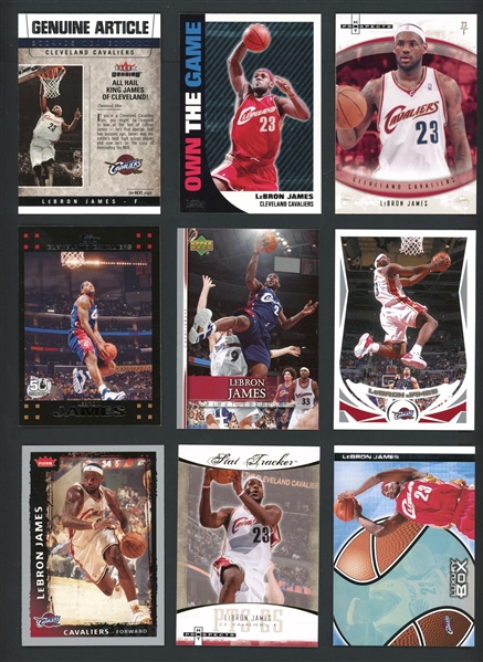 2004-2009 Lebron James Lot Of 11 Cards 