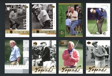 2001-02 Upper Deck Golf Group Of 8 Cards Including Palmer, Jones, Hogan and Nicklaus.
