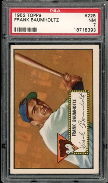 1952 Topps #225 Frank Baumholtz PSA 7 NM