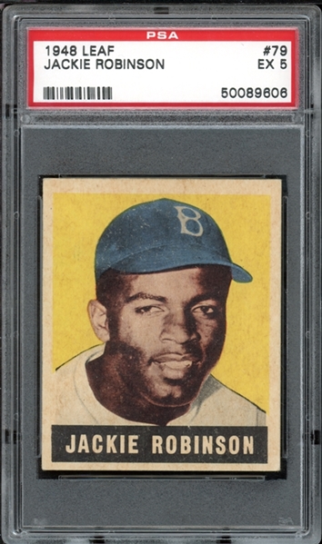 1948 Leaf #79 Jackie Robinson PSA 5 EX