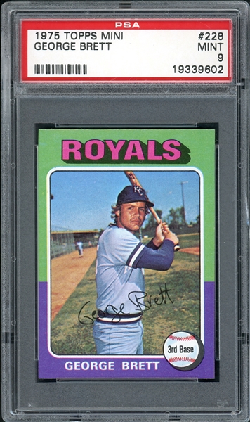 1975 Topps Mini #228 George Brett PSA 9 MINT