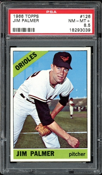 1966 Topps #126 Jim Palmer PSA 8.5 NM-MT+