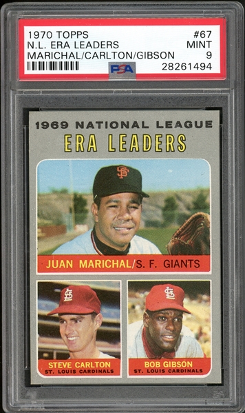 1970 Topps #67 NL ERA Leaders PSA 9 MINT