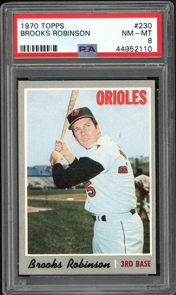 1970 Topps #230 Brooks Robinson PSA 8 NM-MT