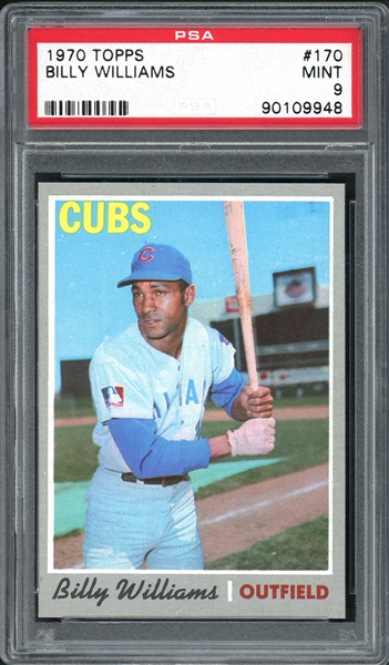 1970 Topps #170 Billy Williams PSA 9 MINT 