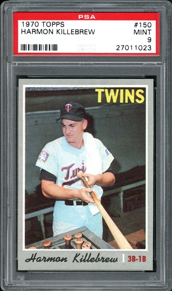 1970 Topps #150 Harmon Killebrew PSA 9 MINT