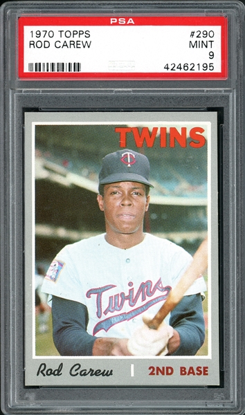 1970 Topps #290 Rod Carew PSA 9 MINT