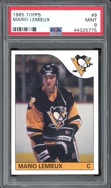 1985 Topps #9 Mario Lemieux PSA 9 MINT