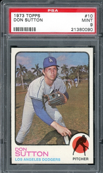 1973 Topps #10 Don Sutton PSA 9 MINT