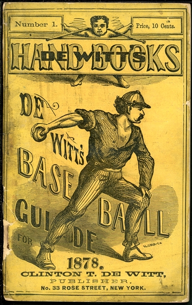 1878 DeWitt Baseball Guide