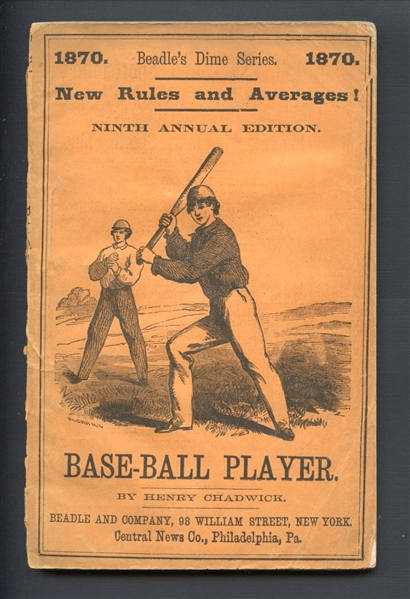 1870 Beadles Dime Base-Ball Guide