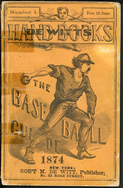 1874 DeWitts Base Ball Guide