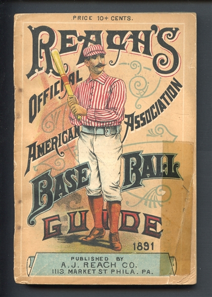 1891 Reachs Official Baseball Guide