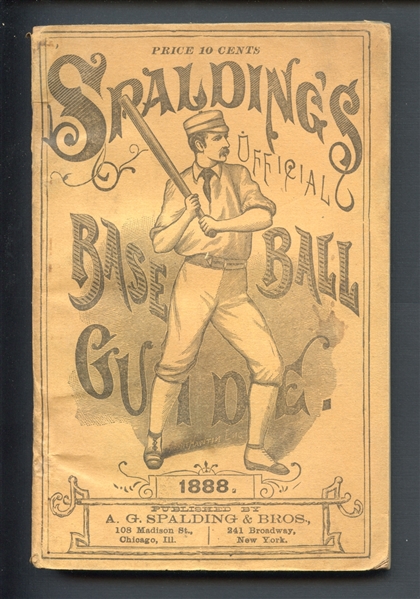 1888 Spalding Official Baseball Guide