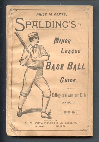 1889 Spalding Official Minor League Baseball Guide