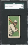 1909-11 T206 Piedmont 350/25 Clyde Milan SGC 2 GD