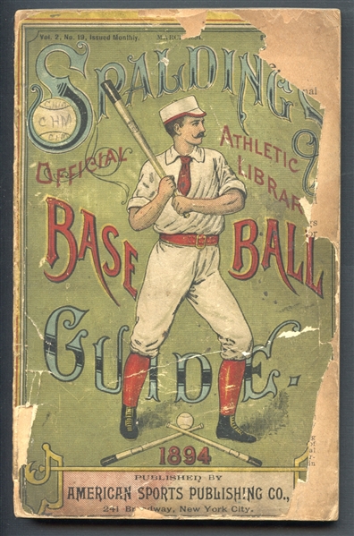 1894 Spaldings Official Baseball Guide