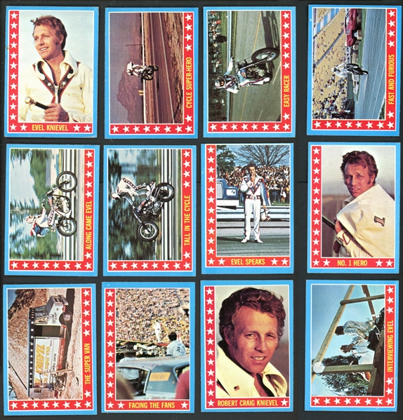 1974 Topps Evel Knievel Partial Set 25/60