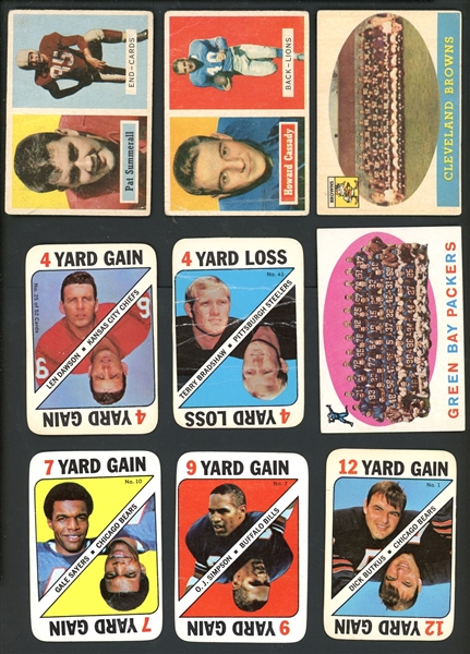 1955-1975 Topps Football Card Shoebox Collection With Stars And HOFers